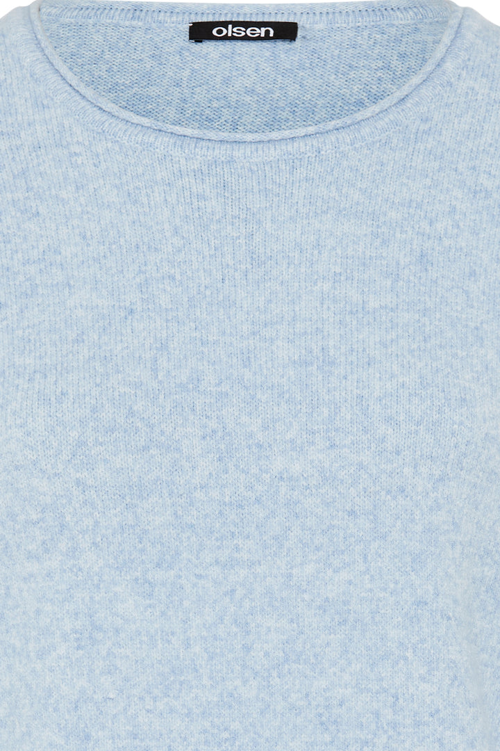 Olsen Jumper Coast Vibes Light Blue Melange 11000585 41027 - Experience Boutique