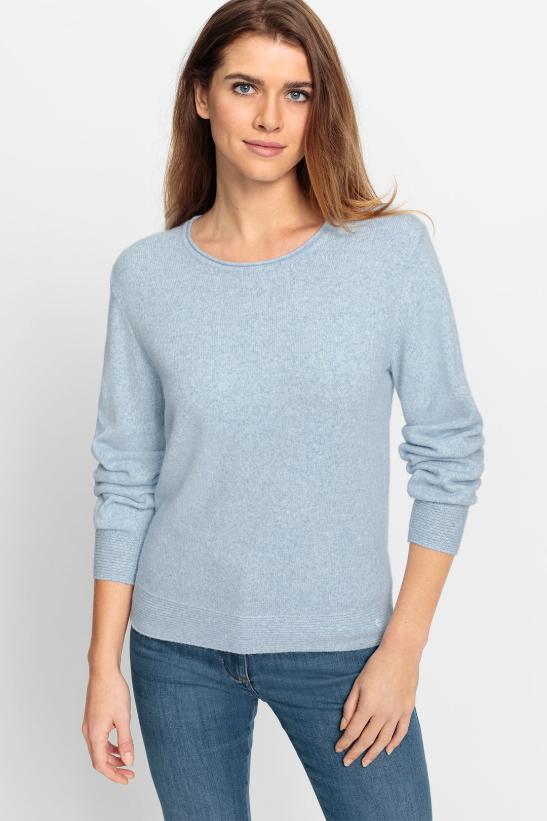 Olsen Jumper Coast Vibes Light Blue Melange 11000585 41027 - Experience Boutique