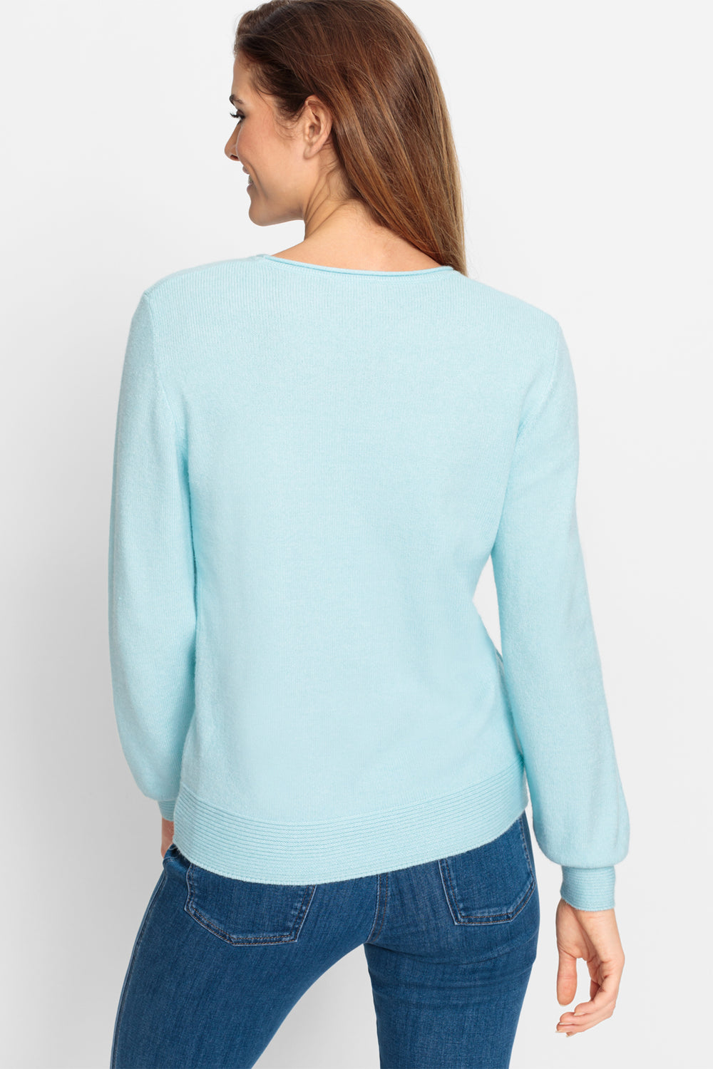 Olsen Jumper Coast Vibes Pastel Mint Melange 11000585 51205 - Experience Boutique