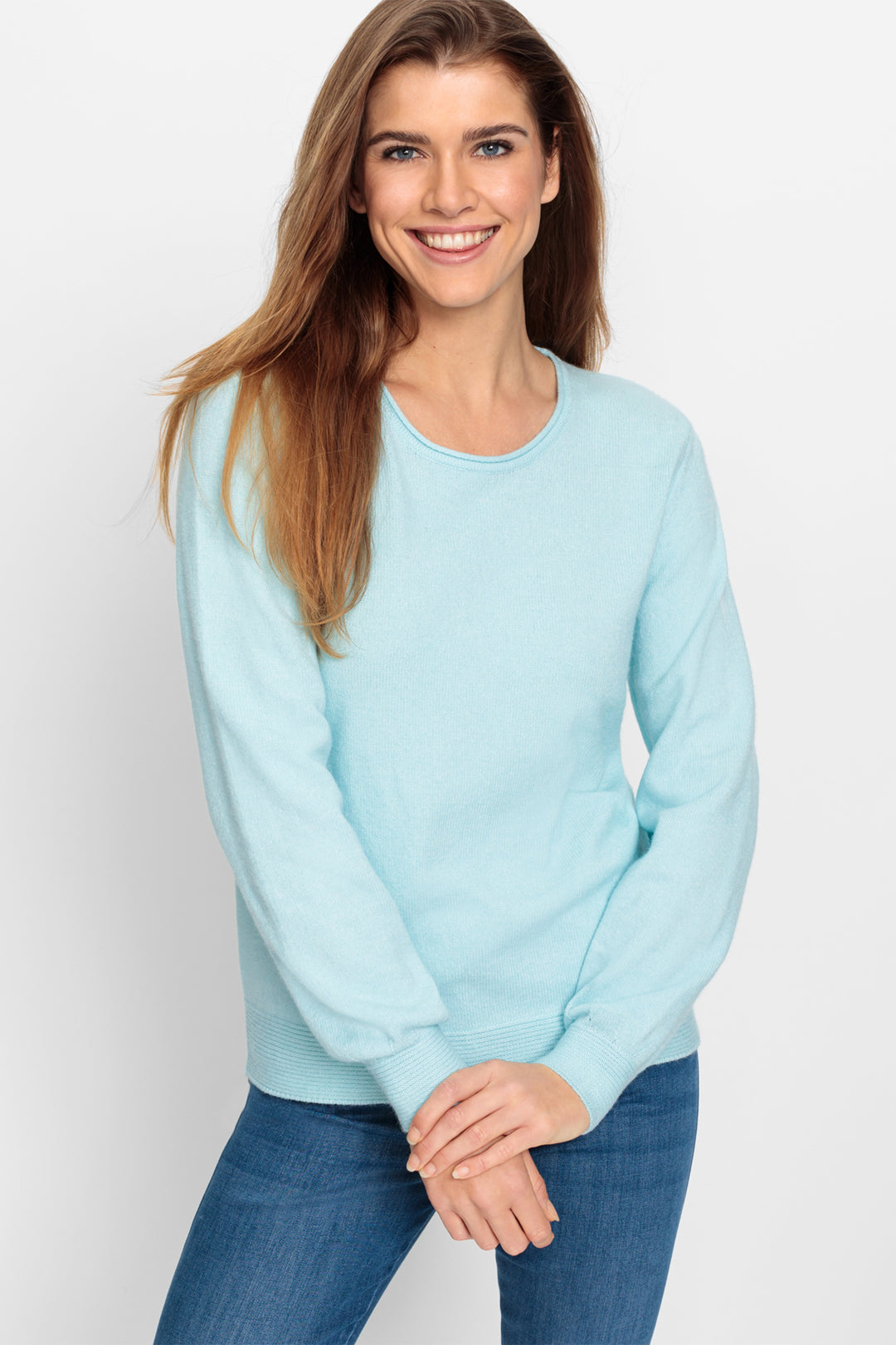 Olsen Jumper Coast Vibes Pastel Mint Melange 11000585 51205 - Experience Boutique