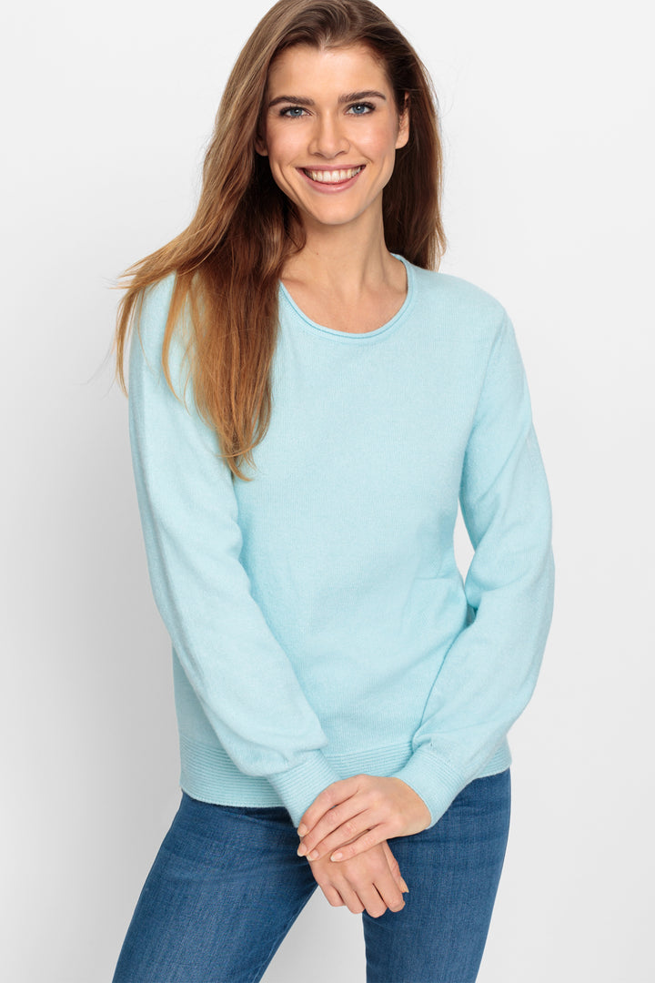 Olsen Jumper Coast Vibes Pastel Mint Melange 11000585 51205 - Experience Boutique