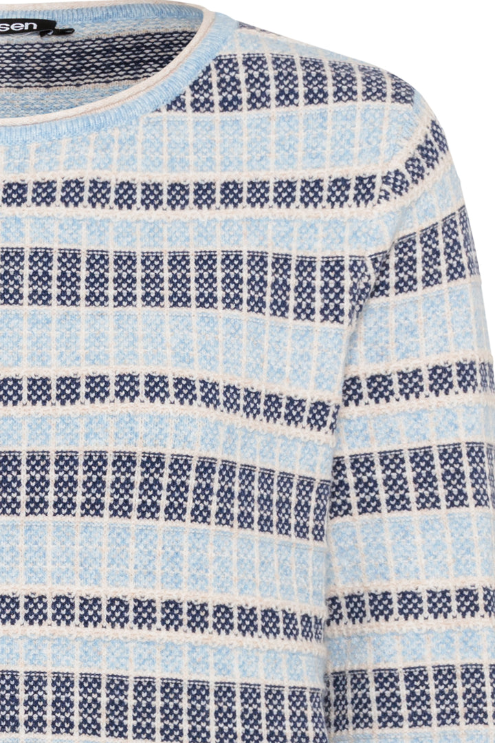 Olsen Jumper Light Blue Melange 11004531 41027 - Experience Boutique