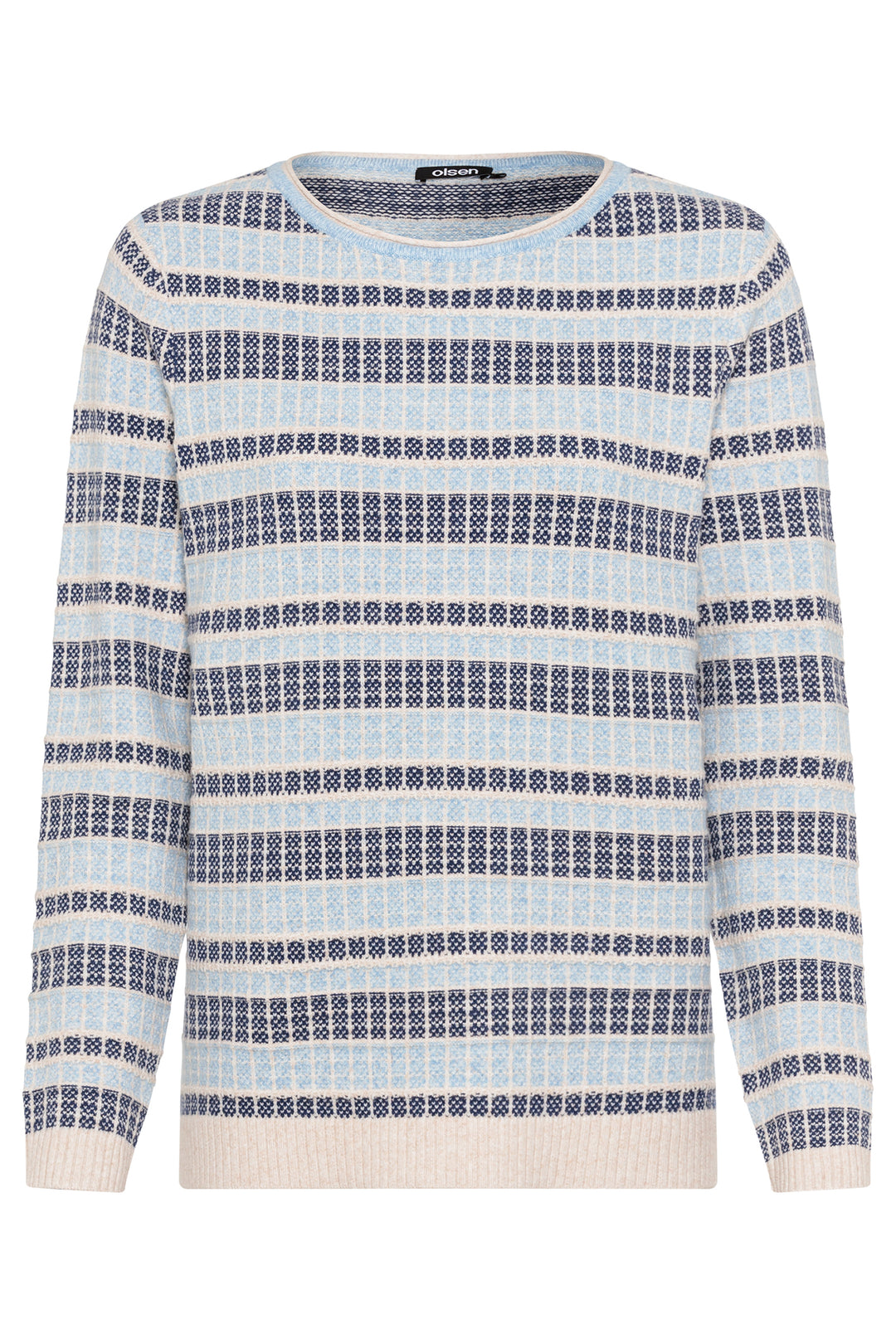 Olsen Jumper Light Blue Melange 11004531 41027 - Experience Boutique