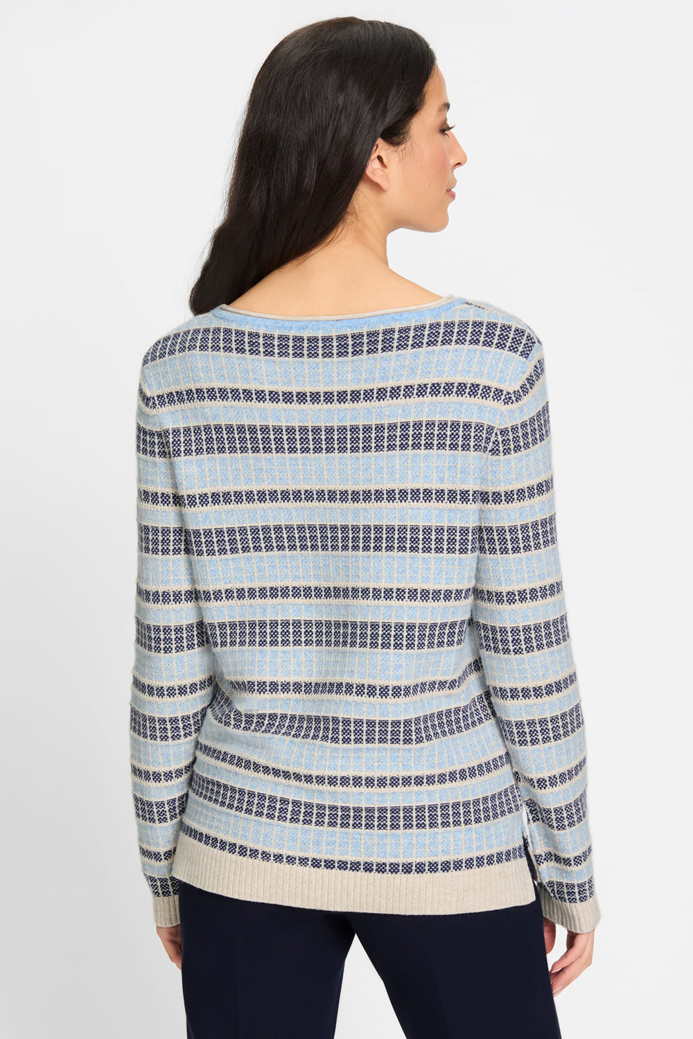 Olsen Jumper Light Blue Melange 11004531 41027 - Experience Boutique
