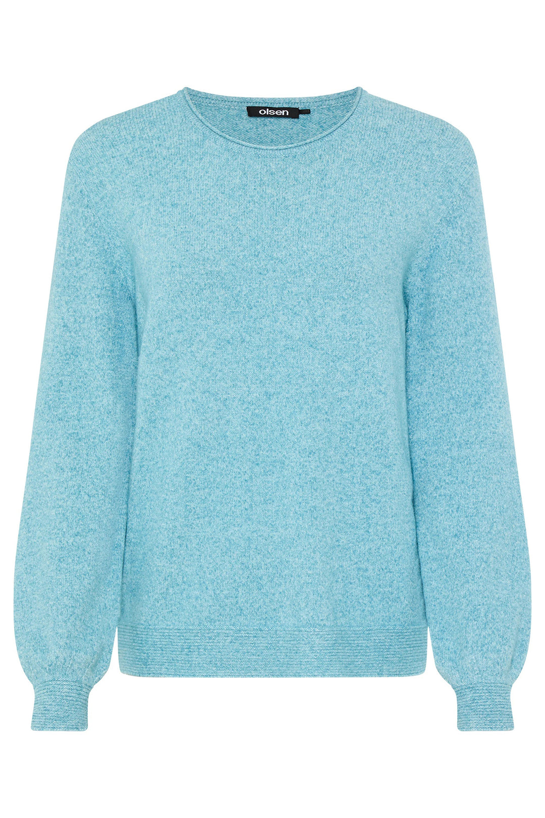 Light blue sweater on a white background