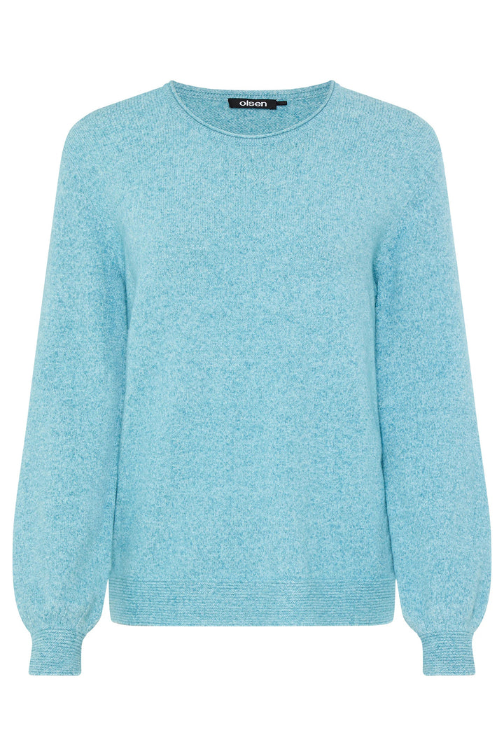 Light blue sweater on a white background