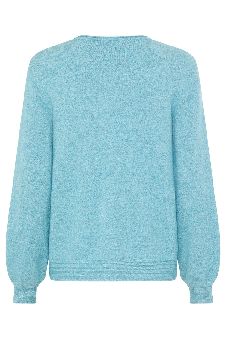 Light blue sweater on a white background