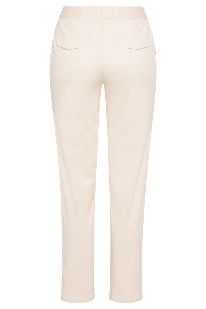 Olsen Lisa Caffe Latte Beige Straight Fit Cropped Trousers 14002438 - Experience Boutique