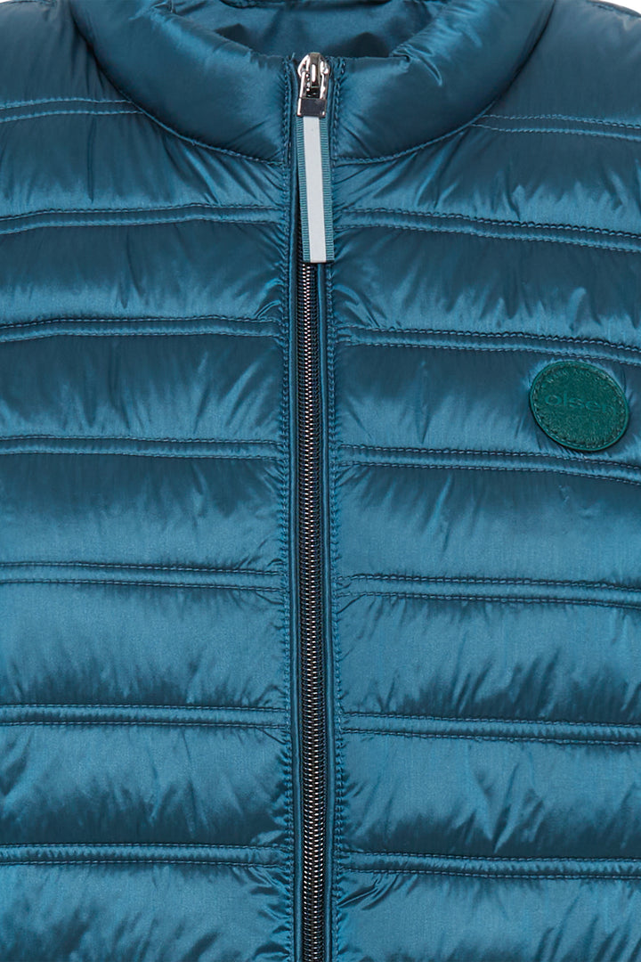 Olsen Midnight Teal Quilted Gilet 15101432 40294 - Experience Boutique