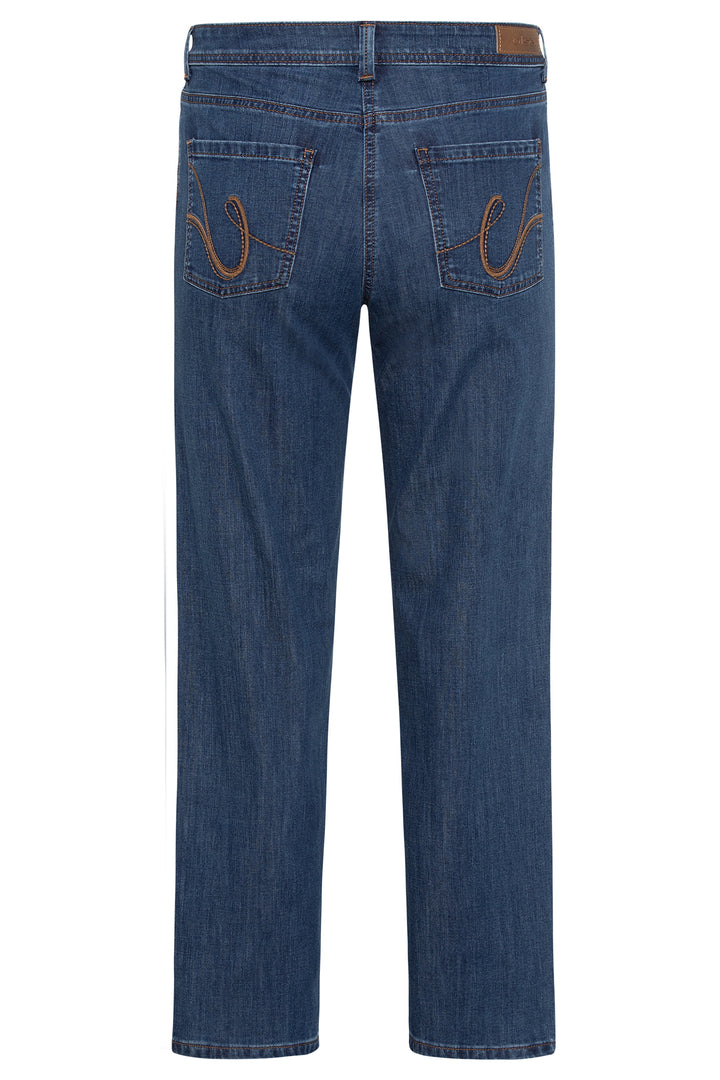 Olsen Mona Mid Blue Denim Straight Cropped Jeans 14002429 40070 - Experience Boutique