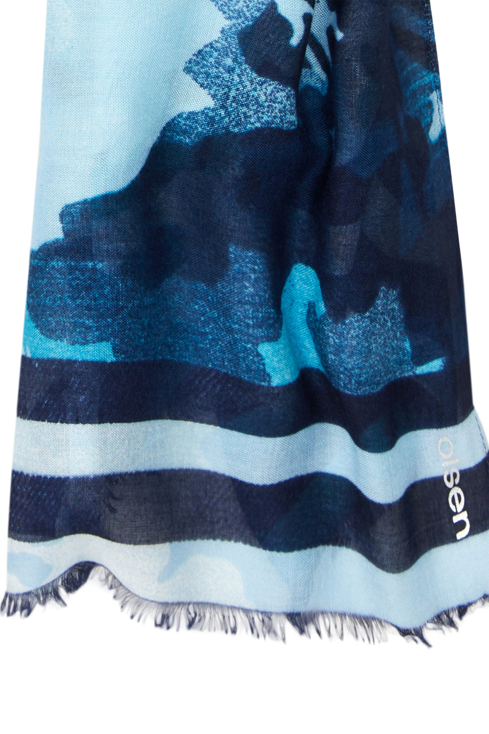 Olsen Scarf Coast Vibes Ink Blue 18001949 40173 - Experience Boutique