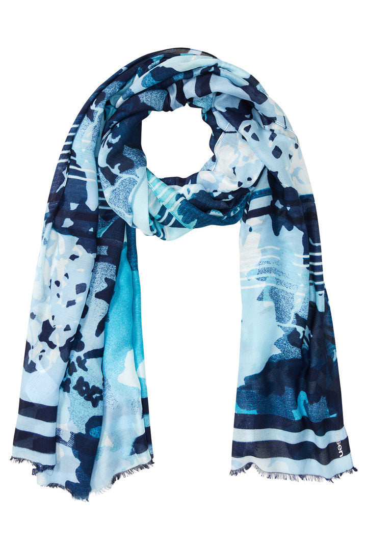 Olsen Scarf Coast Vibes Ink Blue 18001949 40173 - Experience Boutique