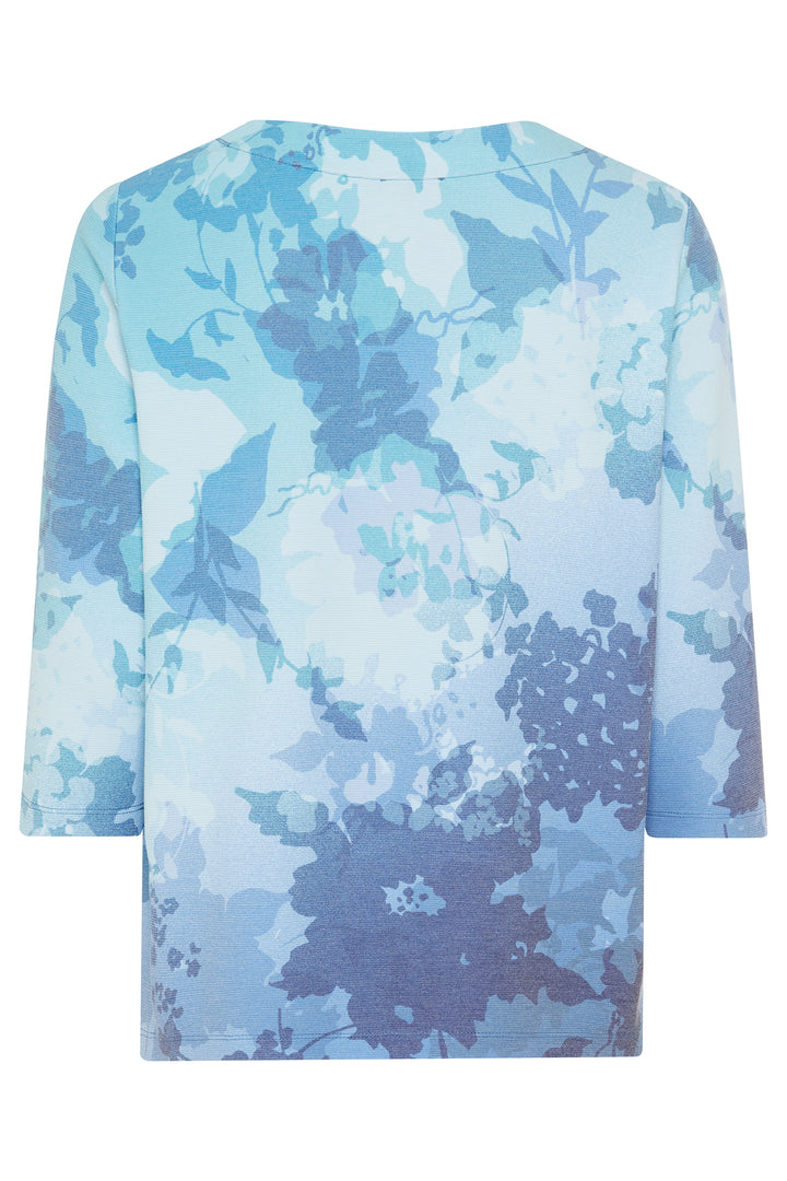 Olsen Top Coast Vibes Pastel Mint Floral Print 11201626 50205 - Experience Boutique