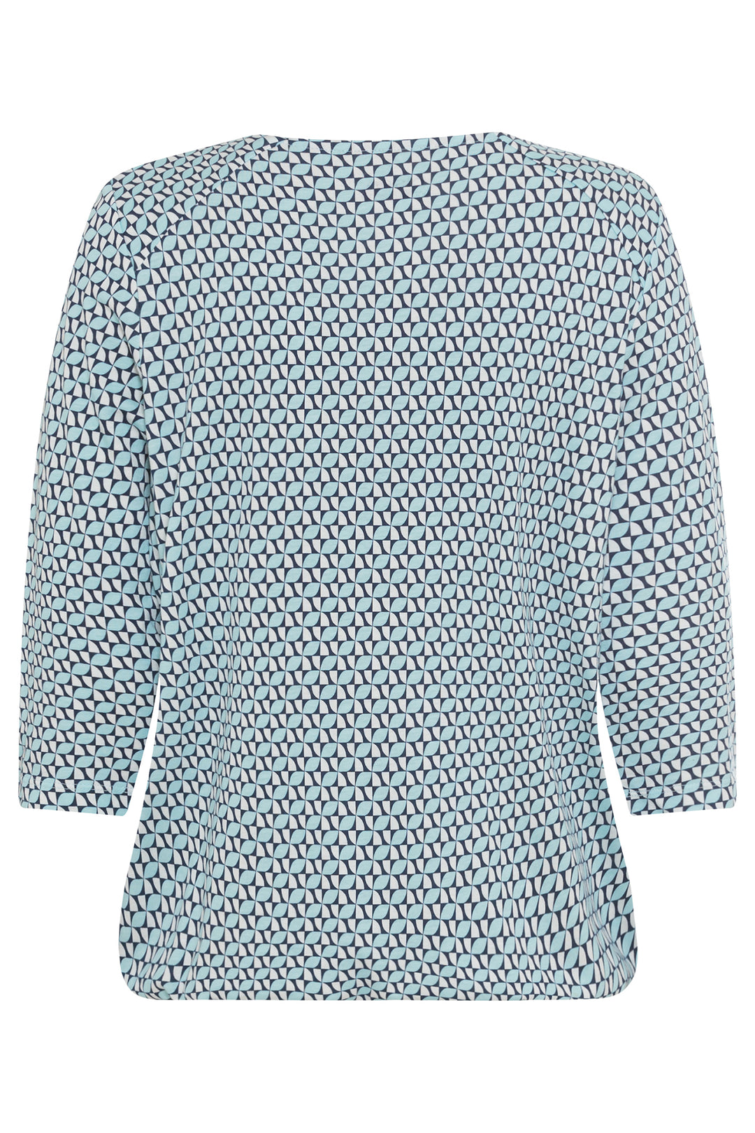 Olsen Top Coast Vibes Pastel Mint Print 11100624 50205 - Experience Boutique