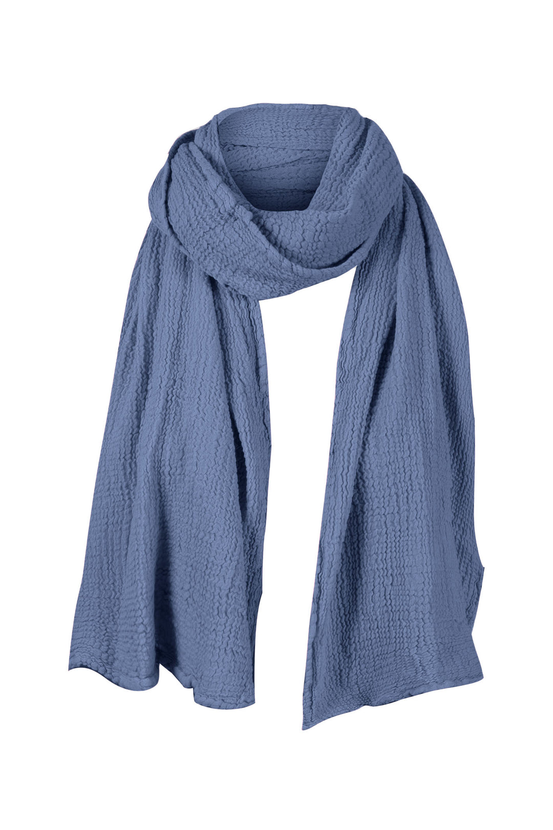 Onelife A523 Shawl Neptune Blue Cotton Shawl - Experience Boutique