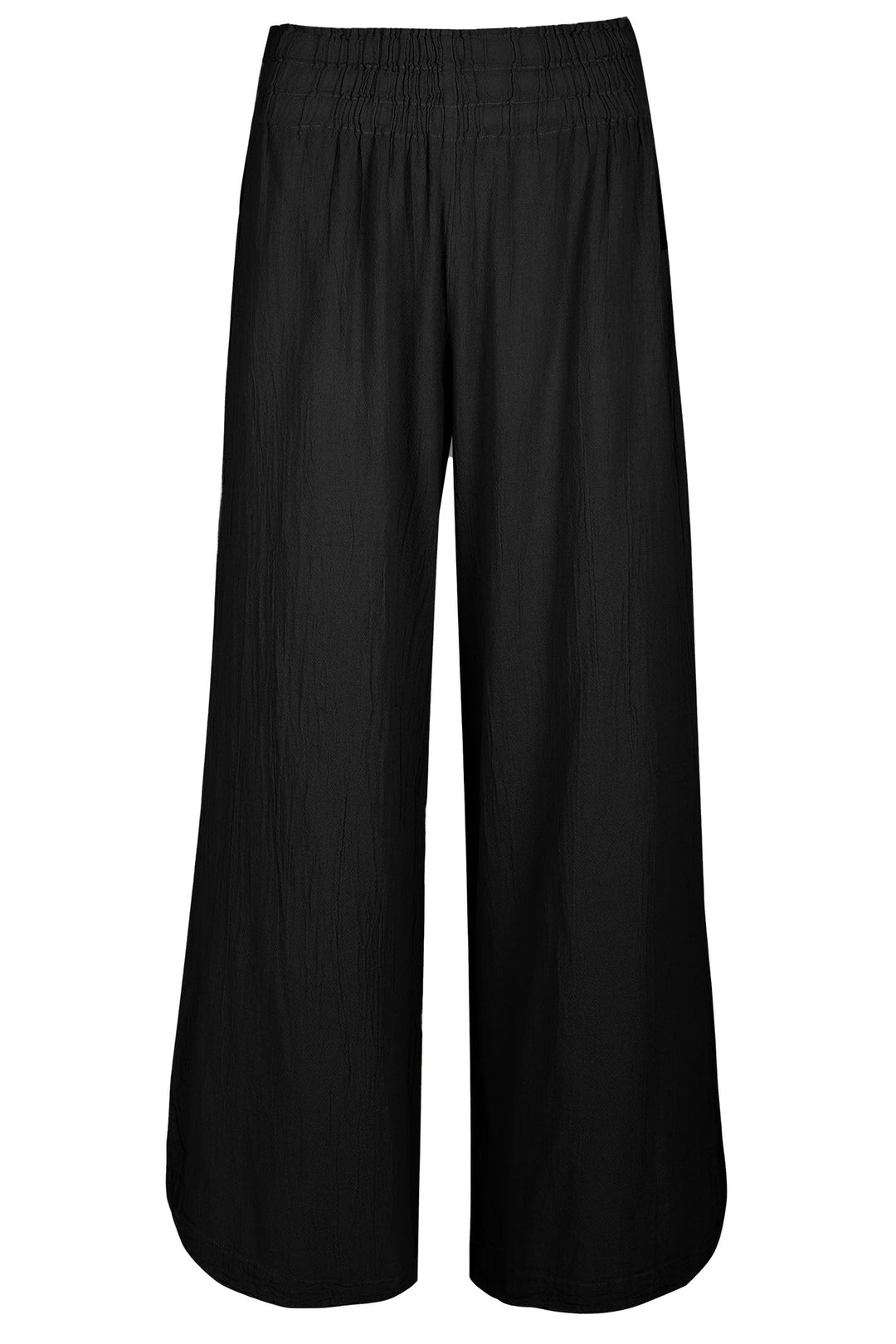 Onelife P609 Opalo Black Wide Leg Flared Trousers - Experience Boutique