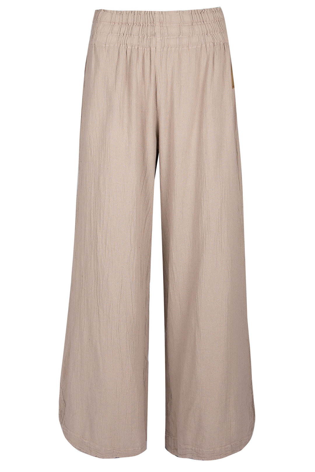 Onelife P609 Opalo Taupe Wide Leg Flared Trousers - Experience Boutique