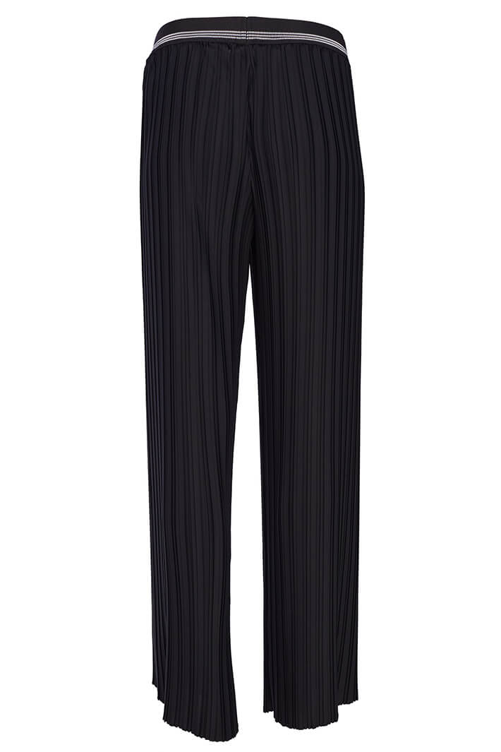 Ora ORS23 180 Black Pleated Wide Leg Trousers - Experience Boutique