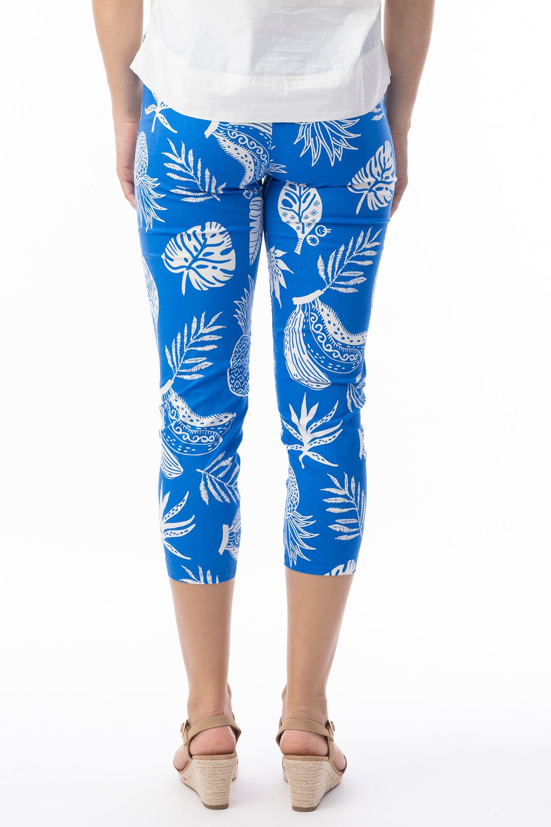 Orientique 16006 Blue Comodoro Print Bangelene Legging Trousers