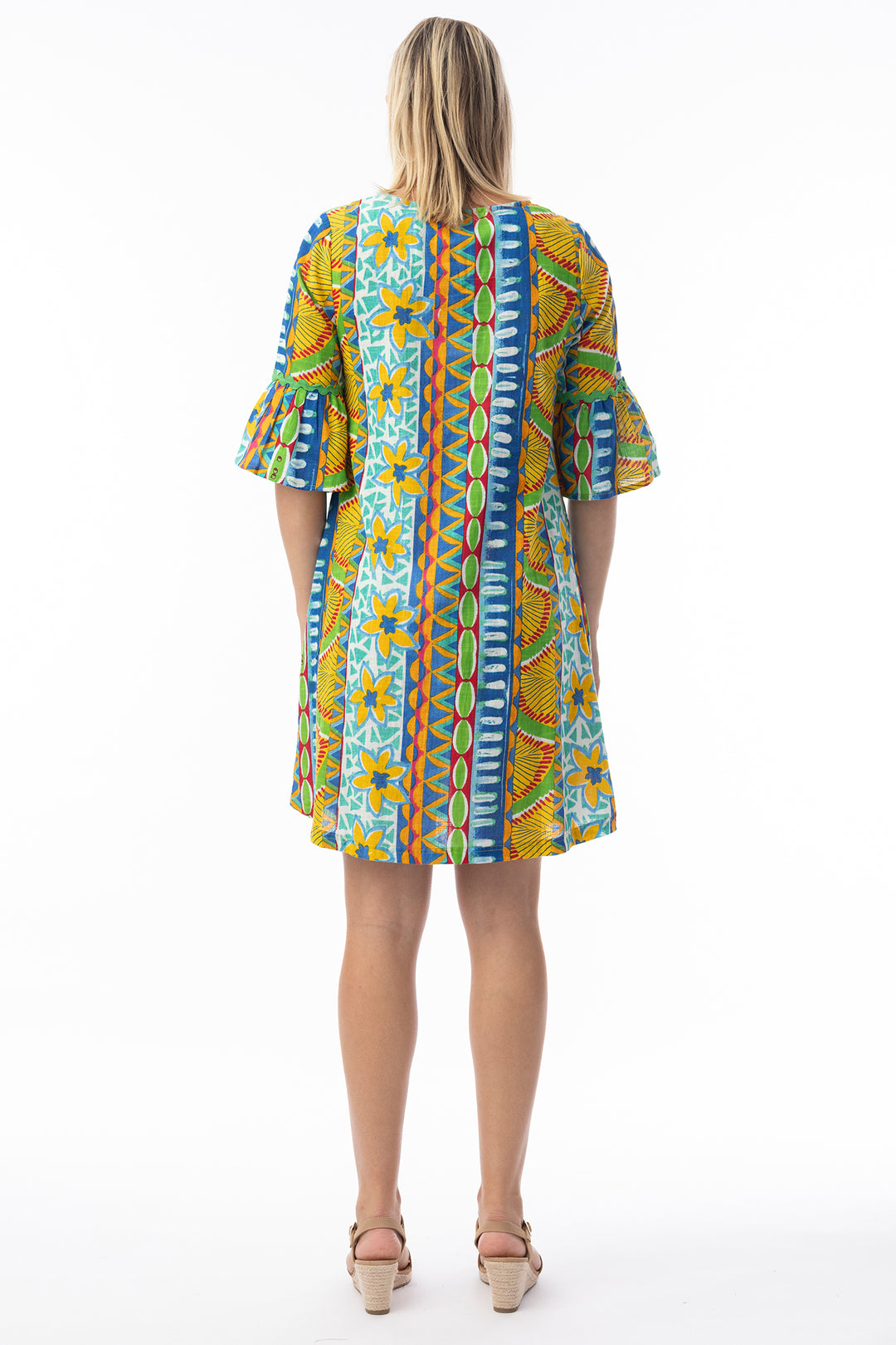 Orientique 40181 Green Ipanema Print Dress