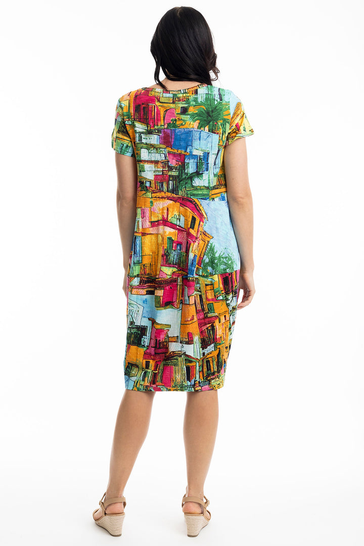 Orientique Havana Print Bubble Dress 20055 - Experience Boutique