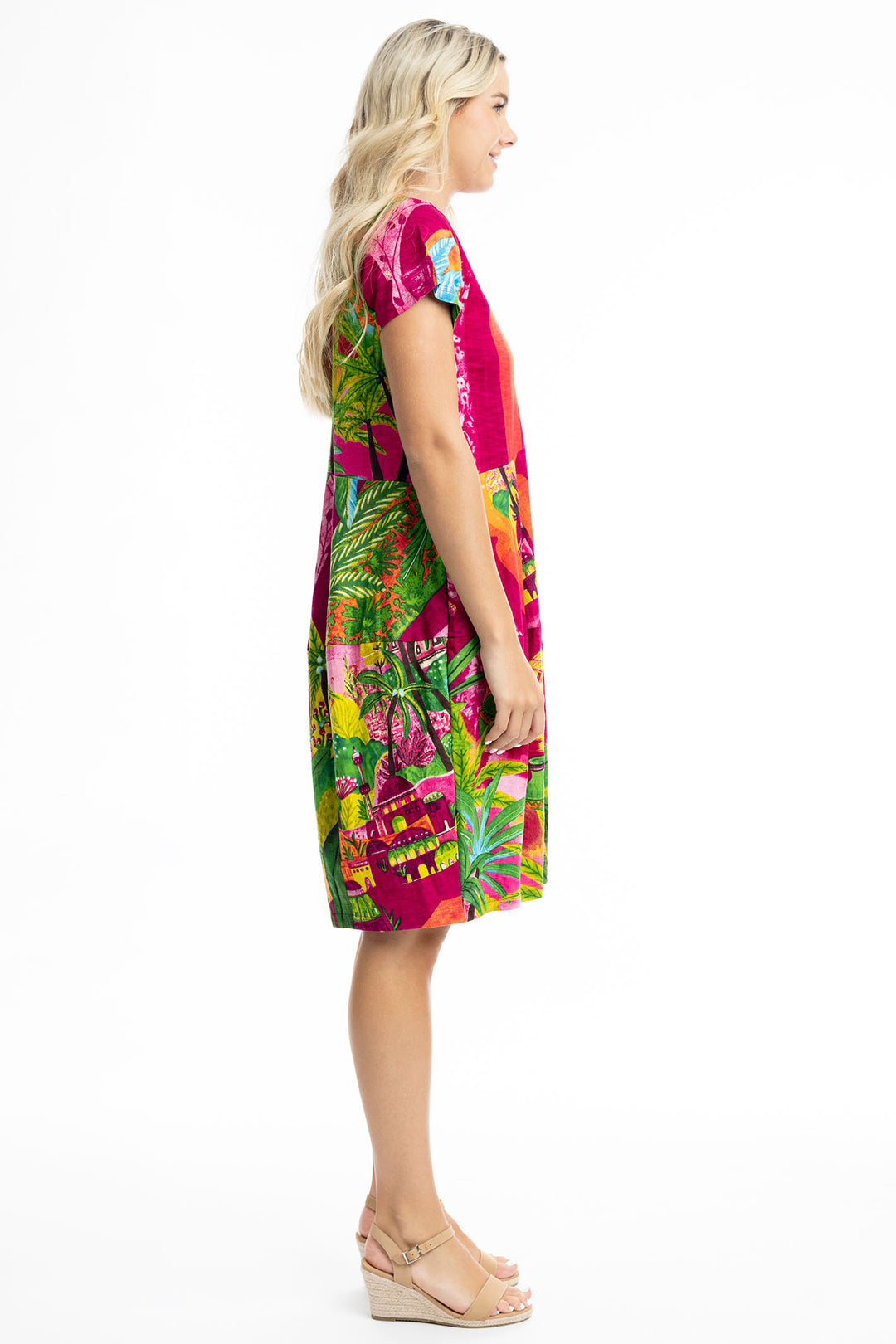 Orientique Marakesh Print Bubble Dress 20055 - Experience Boutique