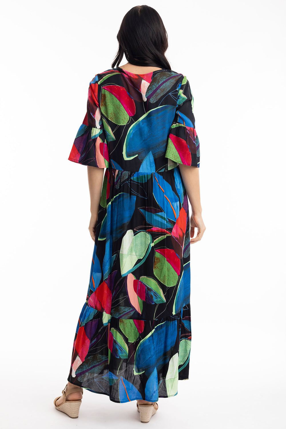Orientique Seychelles Print Midi Dress 91007 - Experience Boutique