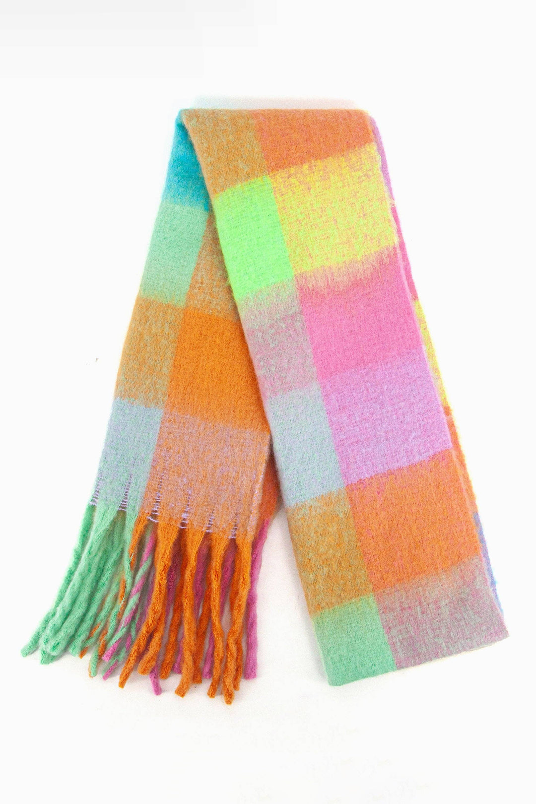 Pastel Square Colour Block Scarf