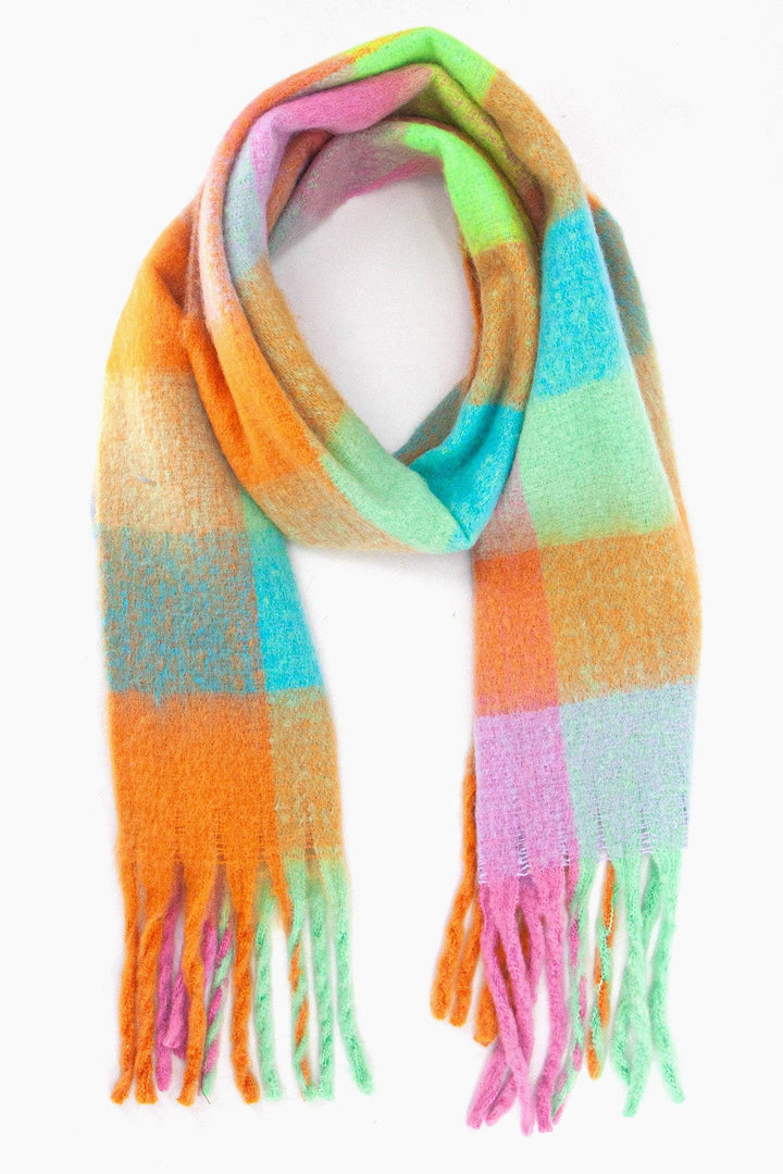 Pastel Square Colour Block Scarf