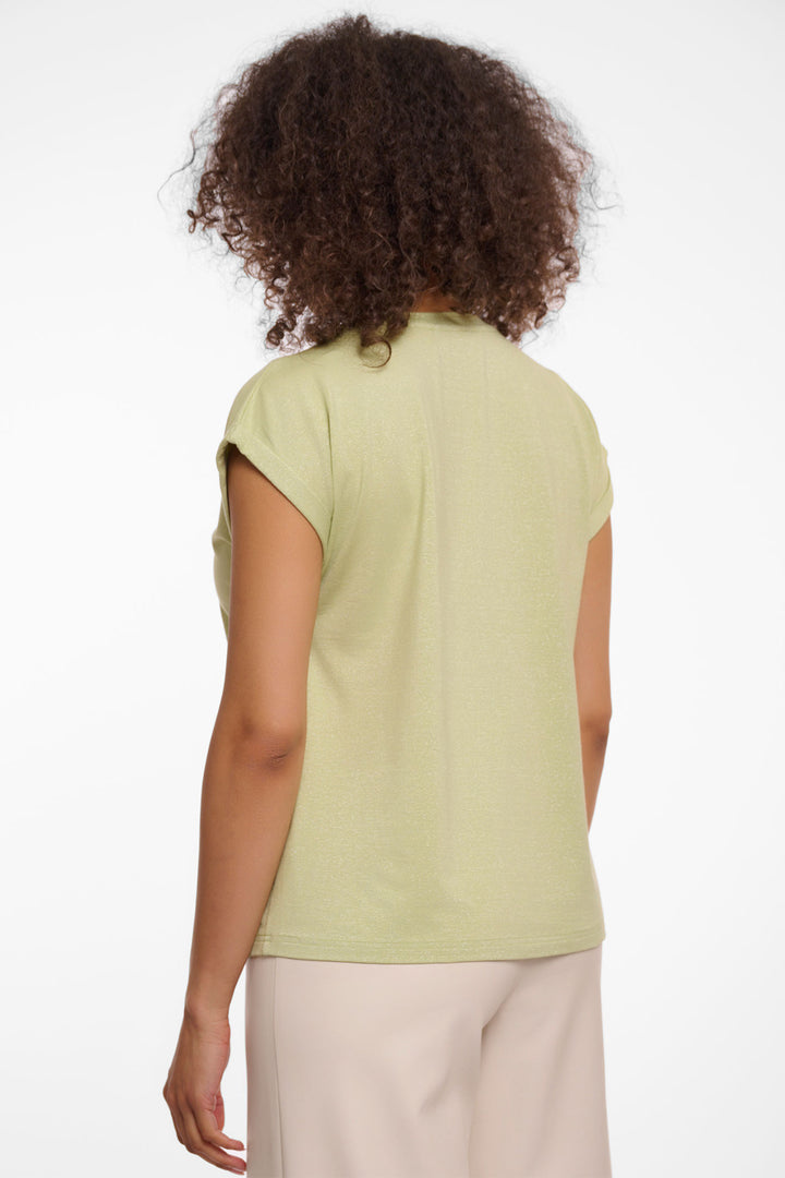 Rino & Pelle Mieke Top Cap Sleeve Fresh Leaf Green 7002522 - Experience Boutique