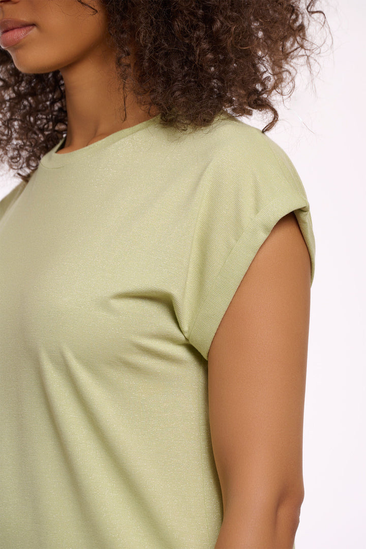 Rino & Pelle Mieke Top Cap Sleeve Fresh Leaf Green 7002522 - Experience Boutique