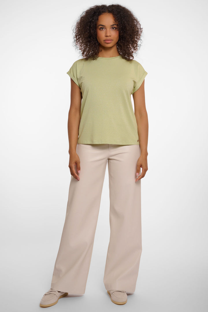 Rino & Pelle Mieke Top Cap Sleeve Fresh Leaf Green 7002522 - Experience Boutique