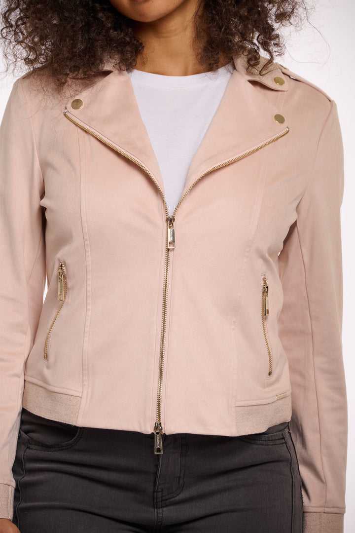 Rino & Pelle Mosha Biker Jacket Morganite Pink 7002521 - Experience Boutique