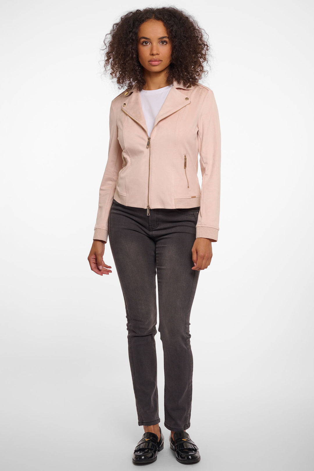 Rino & Pelle Mosha Biker Jacket Morganite Pink 7002521 - Experience Boutique