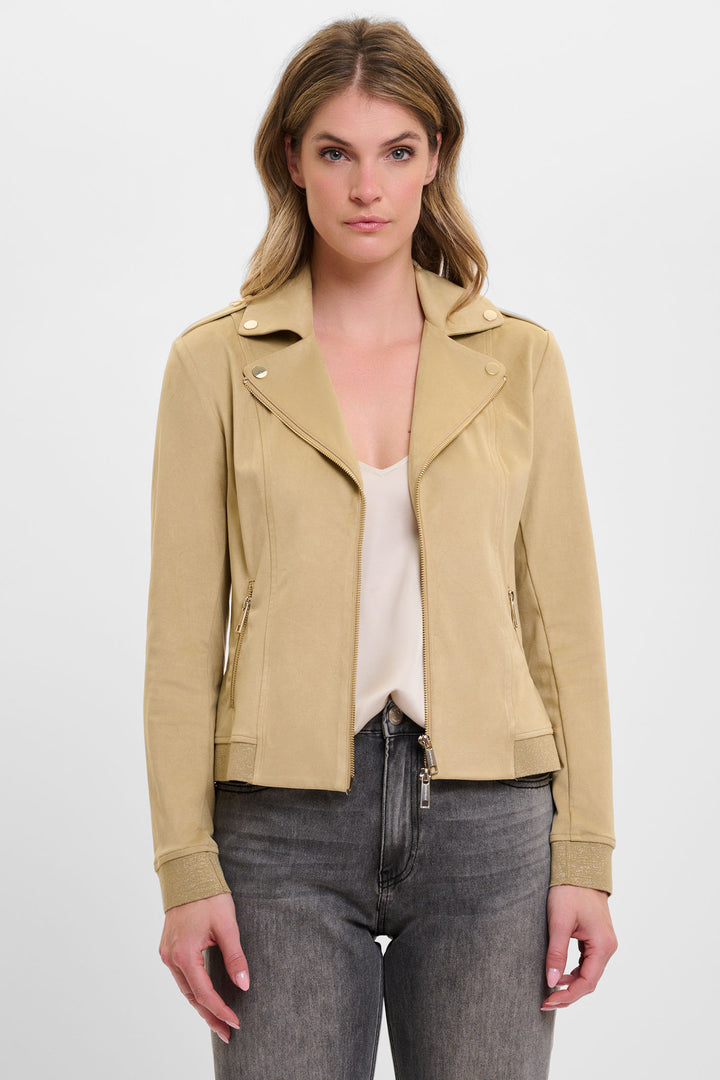Rino & Pelle Mosha Biker Jacket Pale Camel 7002521 - Experience Boutique