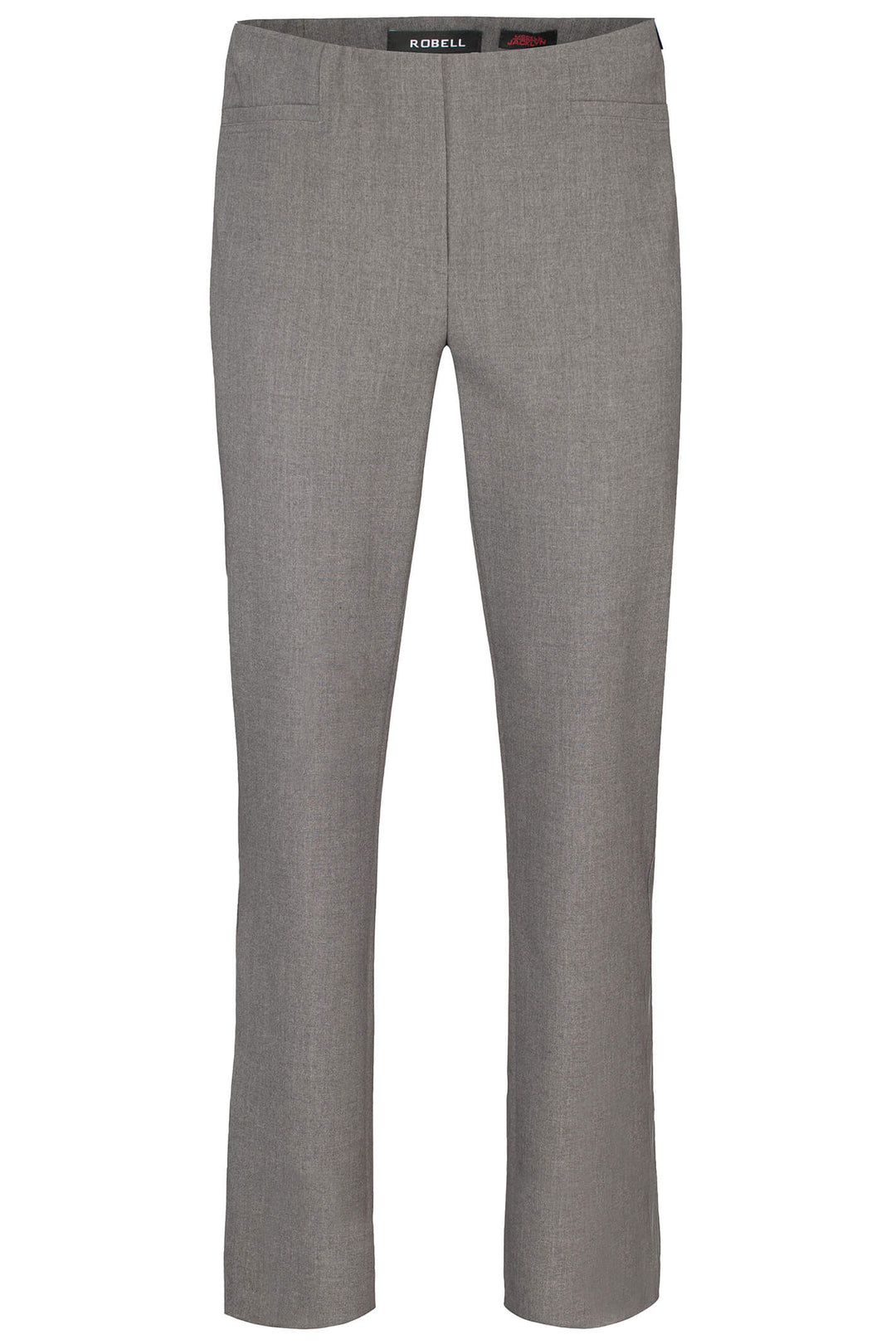 Robell 51408 197 Pewter Grey Jacklyn Woven Stretch Trousers - Experience Boutique