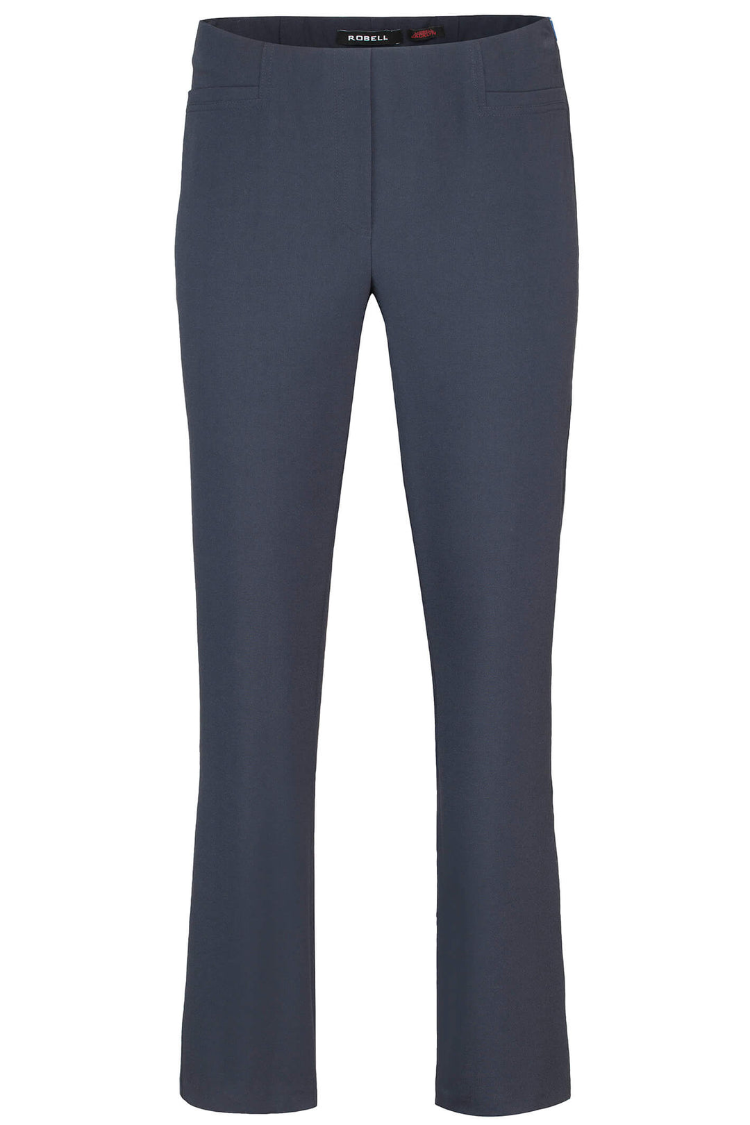 Robell 51408 69 Navy Jacklyn Woven Stretch Trousers - Experience boutique