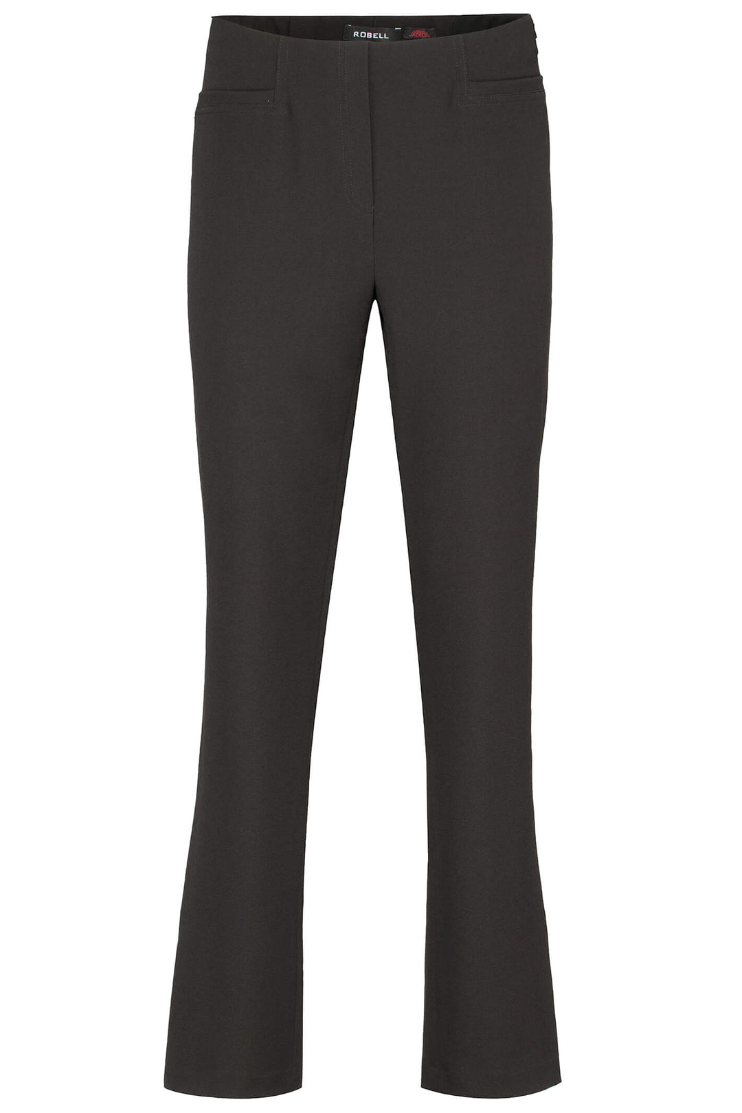 Robell 51408 90 Black Jacklyn Woven Stretch Trousers - Experience Boutique