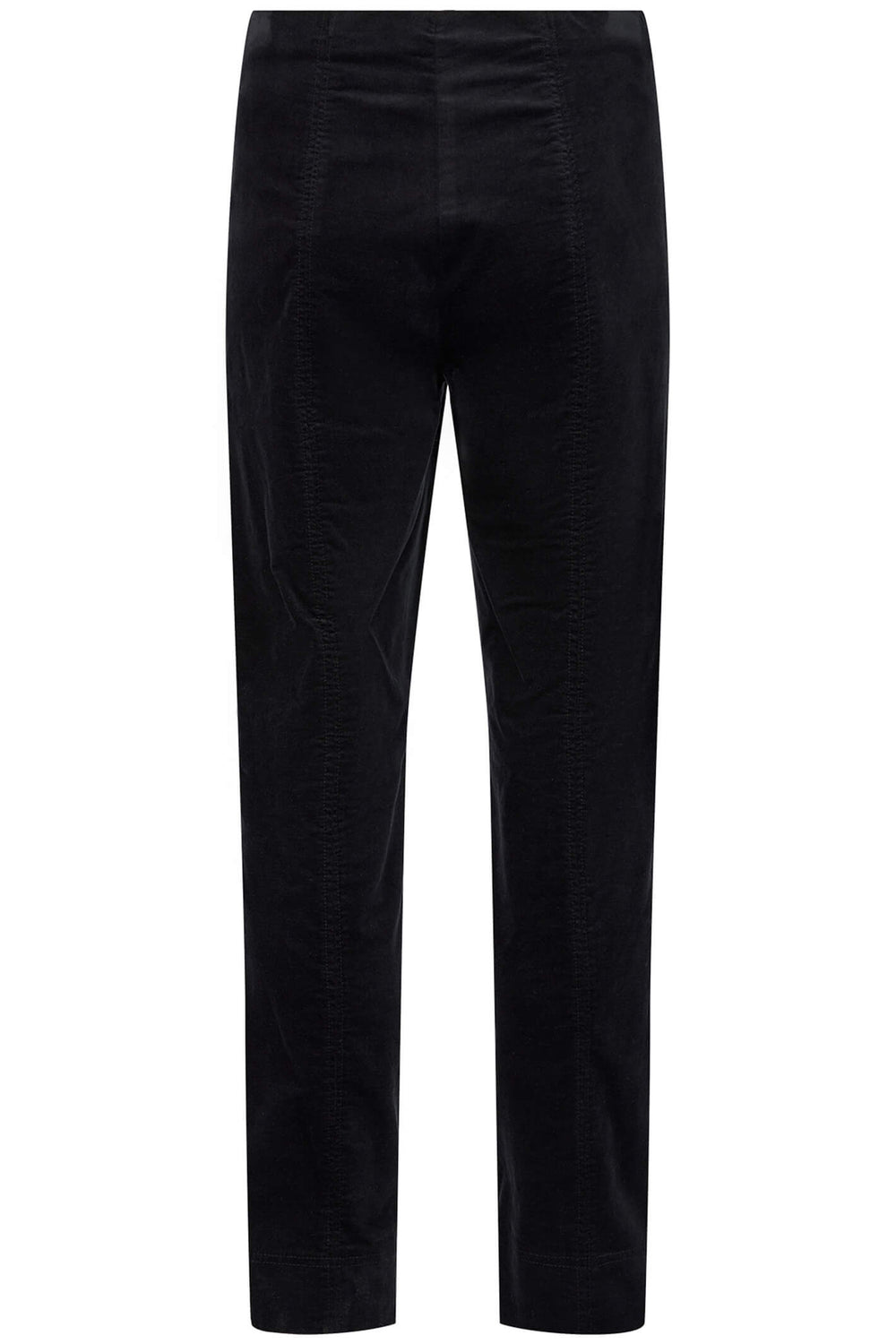 Robell 51414 90 Black Marie Velvet Trousers - Experience Boutique