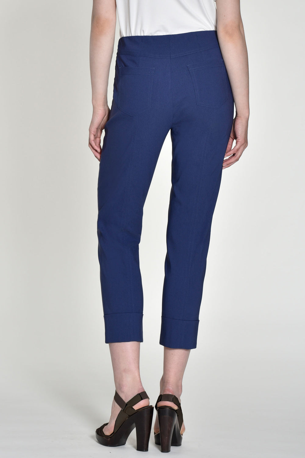 Robell 51568 68 Bella 09 Blue Cropped Trousers 68cm - Experience Boutique
