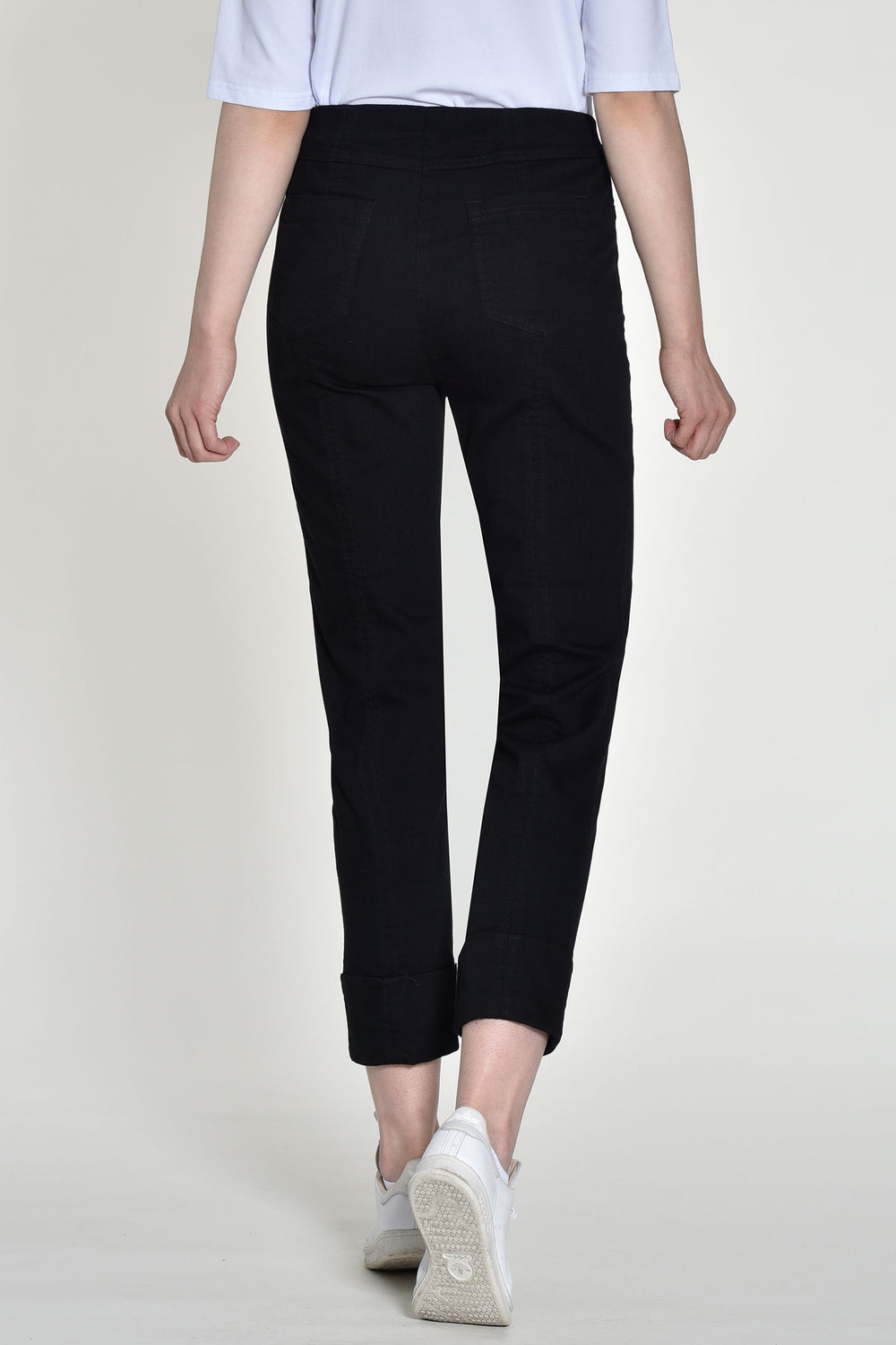 Robell 51628 5448 90 Bella 09 Black Trousers 68cm - Experience Boutique