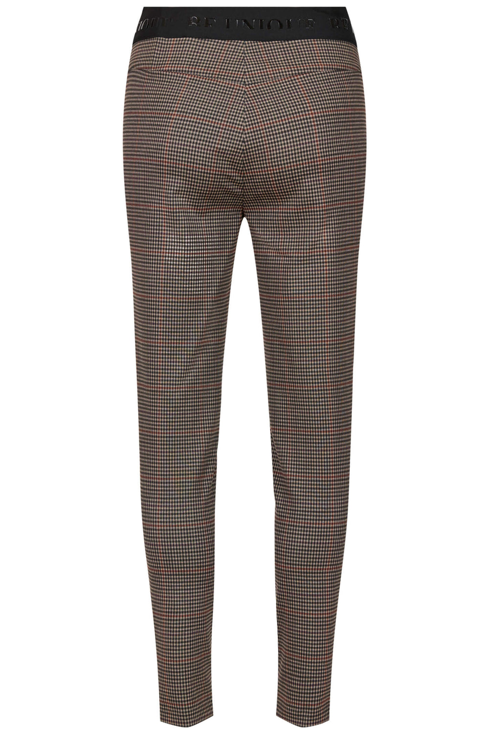 Robell 52629 38 Brown Check Nelly Trousers - Experience Boutique