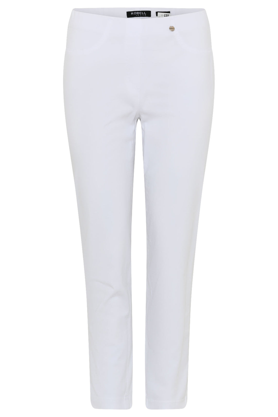 Robell 52682 54056 10 White Bella 09 Pull On Jeans 68cm - Experience Boutique