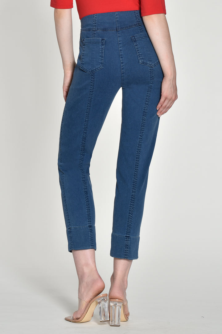 Robell Bella 09 Blue Denim Cropped Jeans 51628 5448 64 - Experience Boutique