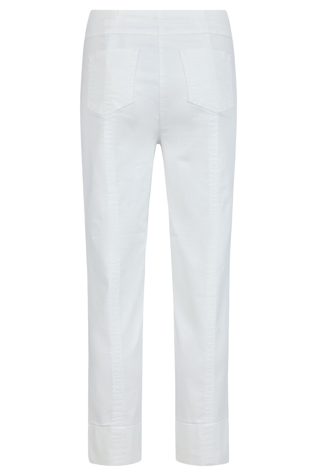 Robell Bella 09 White Denim Cropped Jeans 51628 5448 10 - Experience Boutique