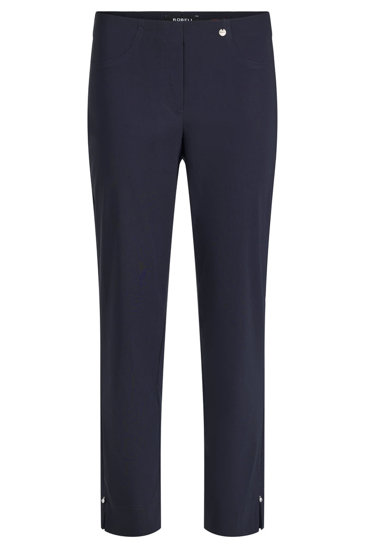 Robell Bella Navy Pull-On Trousers 52642 5499 69