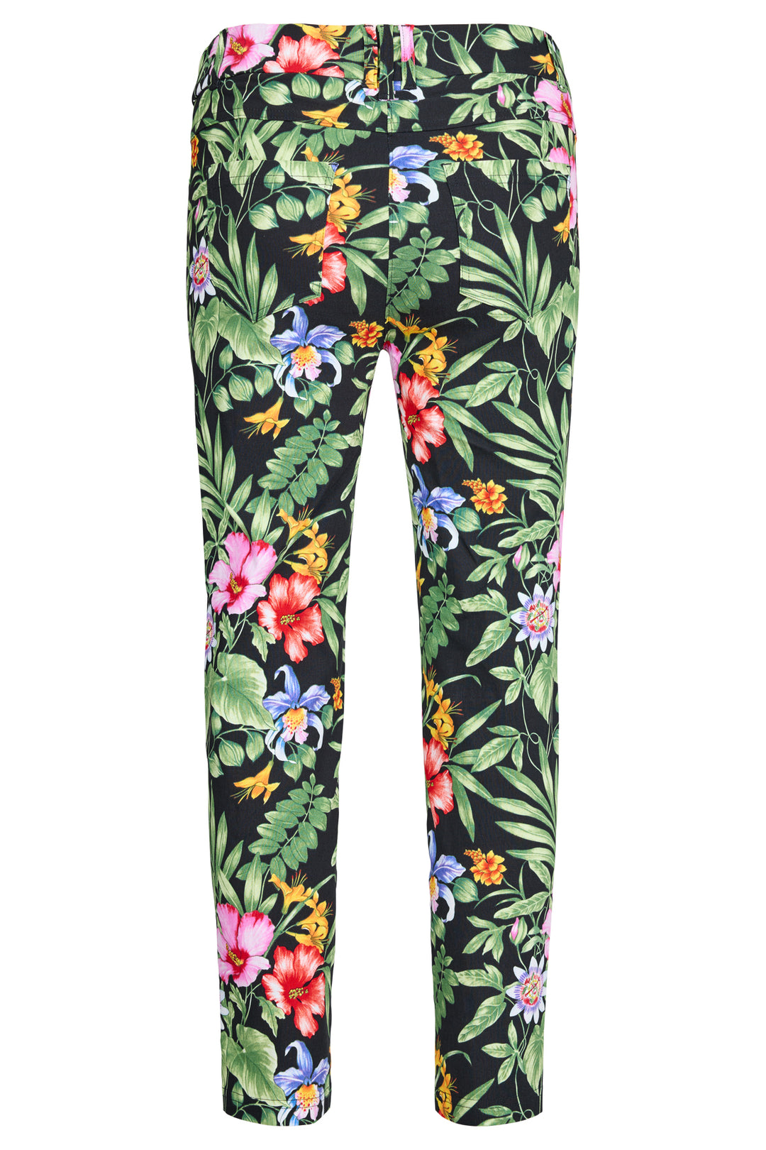 Robell Buks Rose 09 Black Stretch Cotton Trousers 68cm 51538 55104 90
