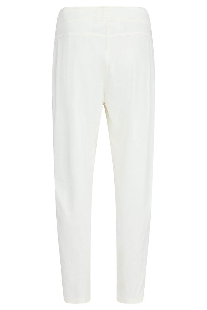 Robell Hygge White Tie-Waist Pull-On Trousers 75cm 53593 54942 12
