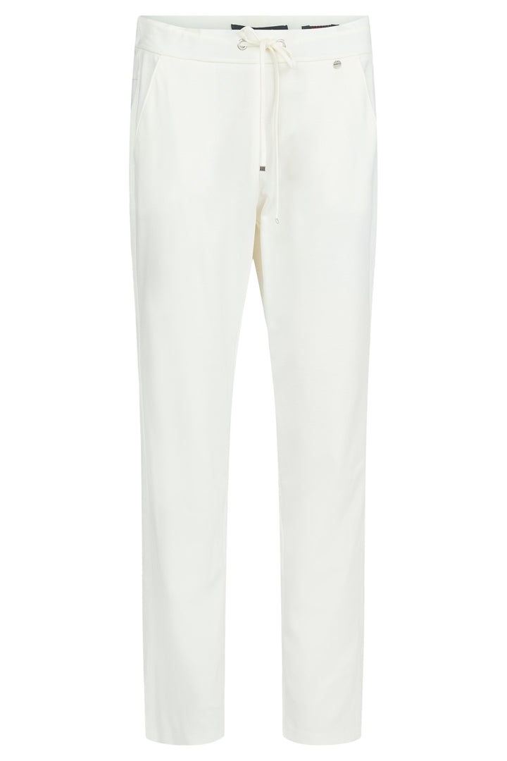 Robell Hygge White Tie-Waist Pull-On Trousers 75cm 53593 54942 12