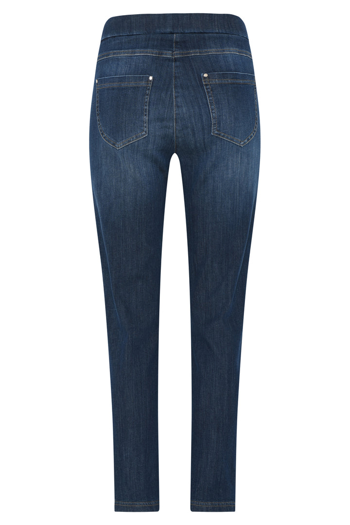 Robell Nena 09 Blue Slim Fit Stretch Denim 7/8 Cropped Jeans 52489 54139 64 - Experience Boutique
